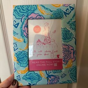 Alpha Xi Delta fabric frame